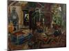 Interior with a Cradle, circa 1925-Nikolai Astrup-Mounted Giclee Print