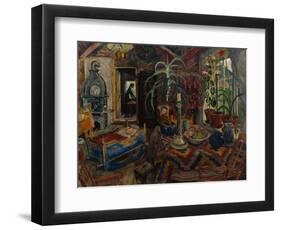 Interior with a Cradle, circa 1925-Nikolai Astrup-Framed Giclee Print