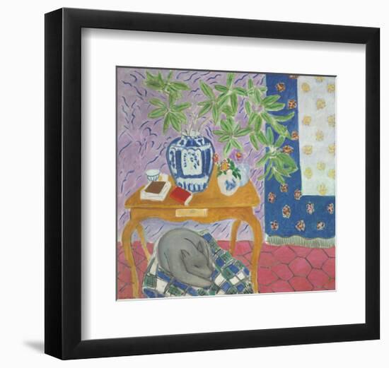 Interior with a Dog, 1934-Henri Matisse-Framed Art Print