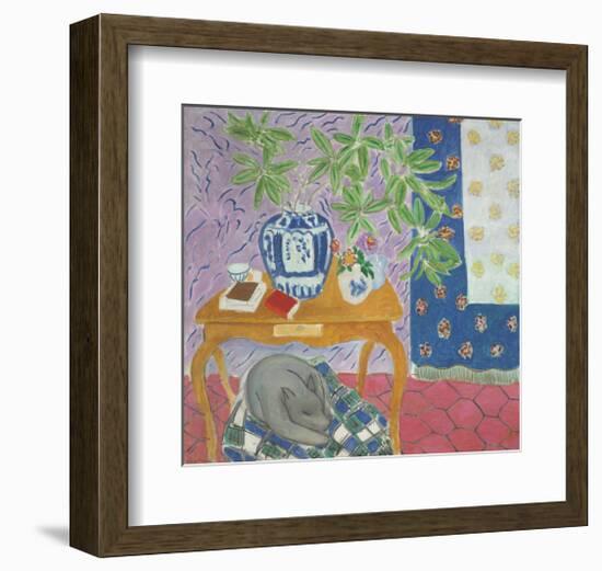 Interior with a Dog, 1934-Henri Matisse-Framed Art Print