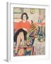 Interior with a Figure-George Leslie Hunter-Framed Giclee Print