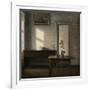 Interior with a flower port, Bredgade 25, 1910-11-Vilhelm Hammershoi-Framed Giclee Print