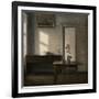 Interior with a flower port, Bredgade 25, 1910-11-Vilhelm Hammershoi-Framed Giclee Print