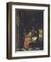 Interior with a Gentleman and Two Ladies Conversing, C.1668-70-Pieter de Hooch-Framed Giclee Print