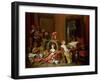 Interior with a Lady at a Harpsichord-Francesco Fieravino-Framed Giclee Print