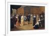 Interior with a Music Party and an Elegant Couple Dancing-Hieronymus Janssens-Framed Giclee Print