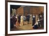 Interior with a Music Party and an Elegant Couple Dancing-Hieronymus Janssens-Framed Giclee Print