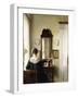 Interior with a Seated Woman by a Window-Carl Holsoe-Framed Giclee Print