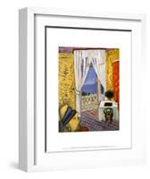 Interior with a Violin Case-Henri Matisse-Framed Art Print