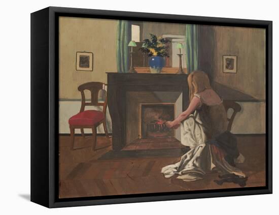 Interior with a Woman in a Shirt, 1899-Félix Vallotton-Framed Stretched Canvas