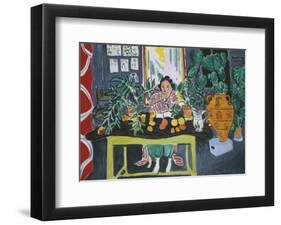 Interior with an Etruscan Vase, c.1940-Henri Matisse-Framed Art Print