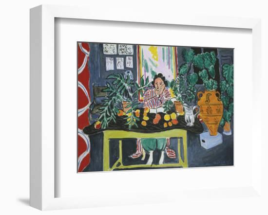 Interior with an Etruscan Vase, c.1940-Henri Matisse-Framed Art Print