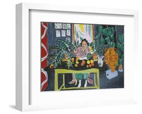 Interior with an Etruscan Vase, c.1940-Henri Matisse-Framed Art Print