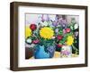 Interior with Asters-Christopher Ryland-Framed Giclee Print