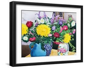 Interior with Asters-Christopher Ryland-Framed Giclee Print