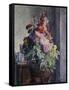 Interior with Bouquet of Flowers-Henri Lebasque-Framed Stretched Canvas