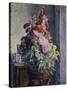 Interior with Bouquet of Flowers-Henri Lebasque-Stretched Canvas