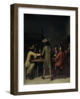 Interior with Cavaliers Smoking-Job Adriaensz Berckheyde-Framed Giclee Print