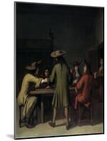 Interior with Cavaliers Smoking-Job Adriaensz Berckheyde-Mounted Giclee Print