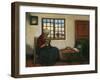 Interior with Cradle (Oil on Canvas)-Jacobs Smits-Framed Giclee Print