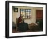 Interior with Cradle (Oil on Canvas)-Jacobs Smits-Framed Giclee Print