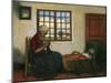 Interior with Cradle (Oil on Canvas)-Jacobs Smits-Mounted Giclee Print