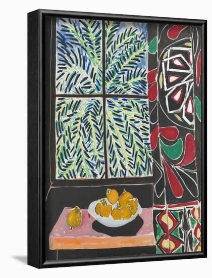 Interior with Egyptian Curtain, 1948-Henri Matisse-Framed Art Print