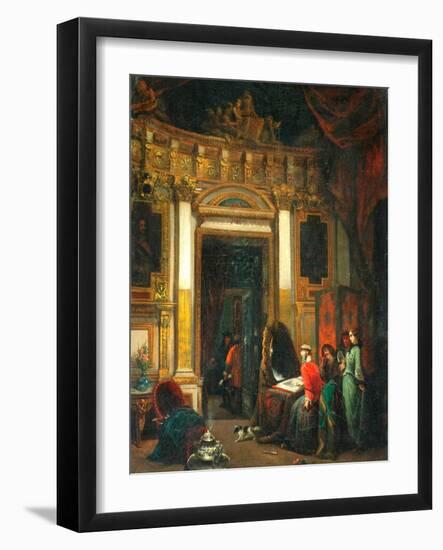 Interior With Figures-Herman Frederik Carel Tenkate-Framed Giclee Print