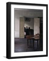 Interior with Ida Playing the Piano-Vilhelm Hammershoi-Framed Giclee Print