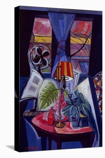 Interior with Lamp-Roy De Maistre-Stretched Canvas