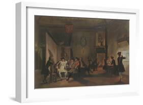 Interior with Military Officers-Cornelis Troost-Framed Giclee Print