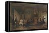 Interior with Military Officers-Cornelis Troost-Framed Stretched Canvas