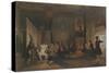 Interior with Military Officers-Cornelis Troost-Stretched Canvas