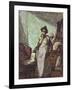 Interior with Mrs Mounter in an Overall, 1 December 1918 (Pen and Black Ink and Watercolour)-Harold Gilman-Framed Giclee Print