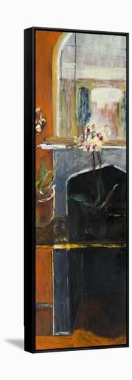Interior With Orchid-Julie Held-Framed Stretched Canvas