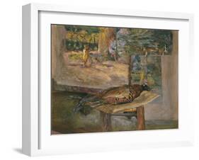 Interior with Paintings and a Pheasant, 1928-Edouard Vuillard-Framed Giclee Print