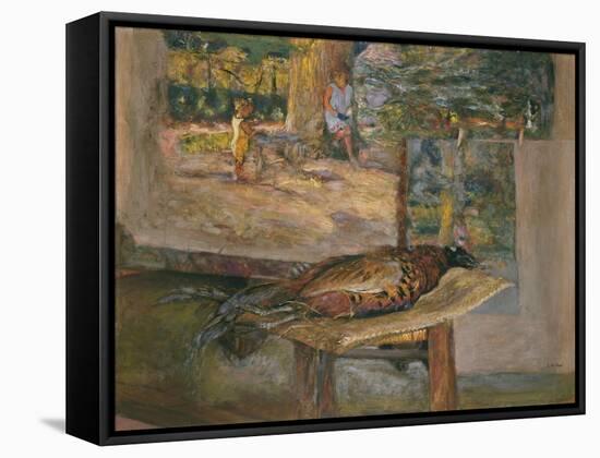 Interior with Paintings and a Pheasant, 1928-Edouard Vuillard-Framed Stretched Canvas