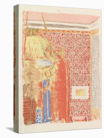 Interior with Pink Wallpaper II, from the series Landscapes and Interiors, 1899-Edouard Vuillard-Stretched Canvas
