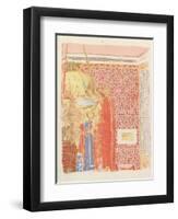 Interior with Pink Wallpaper II, from the series Landscapes and Interiors, 1899-Edouard Vuillard-Framed Giclee Print