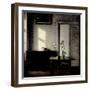 Interior with Potted Plant on Card Table, 1910-1911-Vilhelm Hammershoi-Framed Giclee Print