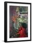 Interior with Red Dress (Oil on Canvas)-Susan Ryder-Framed Giclee Print