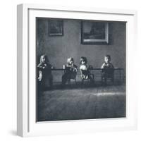 'Interior with seated figures', 1941-Cecil Beaton-Framed Photographic Print