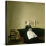 Interior with the Artist's Mother, 1889-Vilhelm Hammershoi-Stretched Canvas