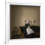 Interior with the artist's mother, 1889-Vilhelm Hammershoi-Framed Giclee Print