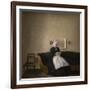 Interior with the artist's mother, 1889-Vilhelm Hammershoi-Framed Giclee Print