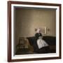 Interior with the artist's mother, 1889-Vilhelm Hammershoi-Framed Giclee Print