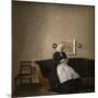 Interior with the artist's mother, 1889-Vilhelm Hammershoi-Mounted Giclee Print