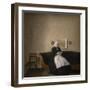 Interior with the artist's mother, 1889-Vilhelm Hammershoi-Framed Giclee Print