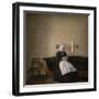 Interior with the artist's mother, 1889-Vilhelm Hammershoi-Framed Giclee Print