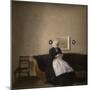 Interior with the artist's mother, 1889-Vilhelm Hammershoi-Mounted Giclee Print